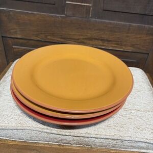 Bobby Flay Stoneware Dinner Plates Orange Set Of 2
